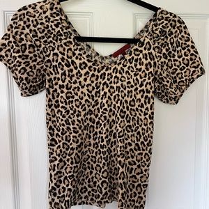 Red by BKE Cheetah Shirt